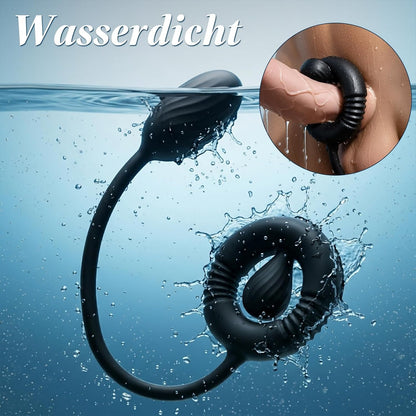 3 IN 1 Penisring Prostatamassagegerät Analvibrator Stimulator mit 10 Vibrationsmodi