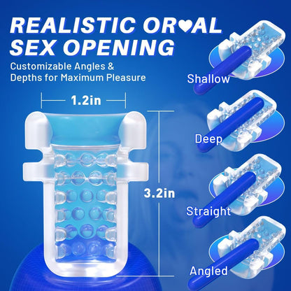 Automatischer Masturbator Pocket Pussy Stroker Machine mit 3 Vibrations und 9 Saugmodi