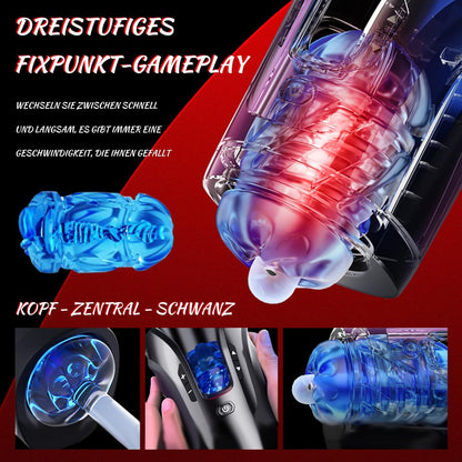 Cannon King Mini Elektrischer Masturbator Cup mit 10 Stoßmodi und 10 Geschwindigkeitsstufen