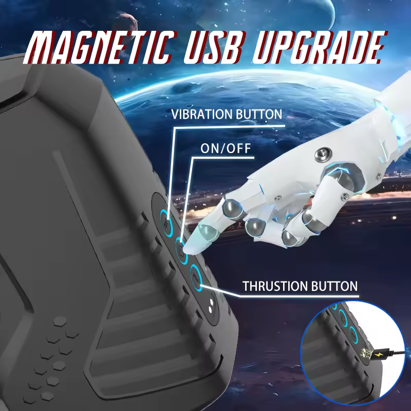 Elektrischer Masturbator Penistrainer Blowjob mit 10 Vibrationsmodi & Teleskopfunktion