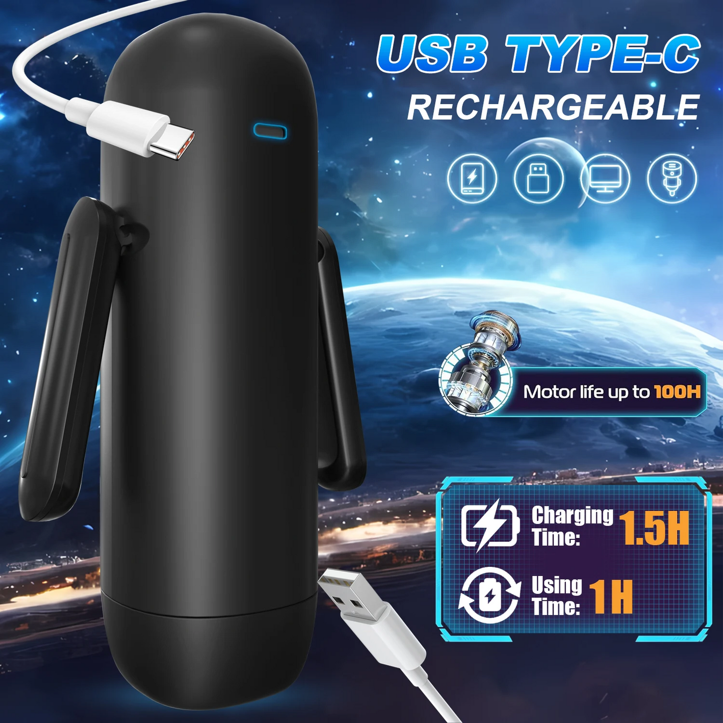 8 IN 1 Automatischer Masturbator Stroker Blowjob mit 7 Vibrationsmodi und Saugmodi