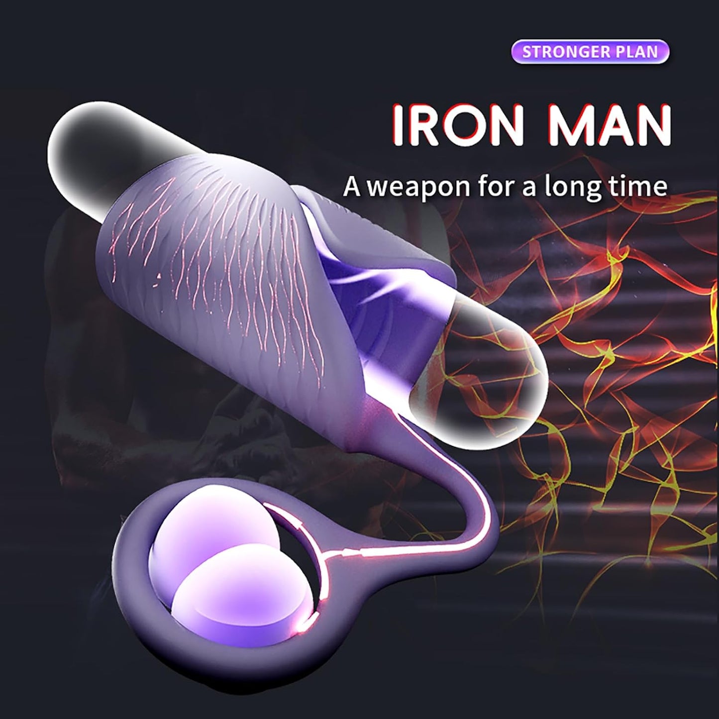 Penis Trainer Vibrator Cock RIng Massagegerät mit 10 Verschiedene Vibrationsmodi