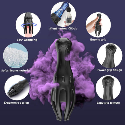 Penistrainer Vibrator Eichelstimulator Stroker Masturbator mit 10 Vibrationsmodi