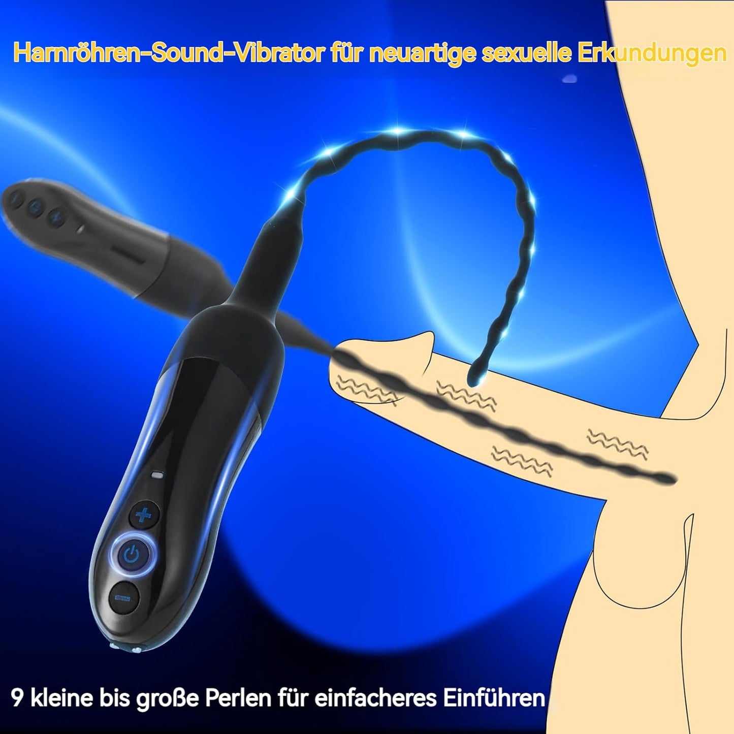 Harnröhren Dilatatoren Penis Plug Trainer Vibrator Eichel Stimulator mit 20 Modi
