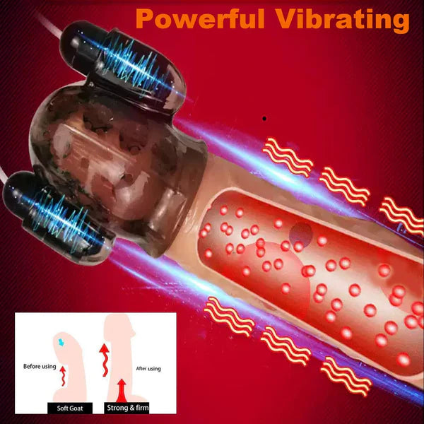 Eicheltrainer Penisvibrator Masturbator mit 10 Vibrationen und 20 Frequenzen