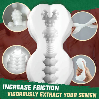 3D Vagina Penistrainer Trainingsgerät Pocket Pussy Masturbator mit 9 Vibrationsmodi
