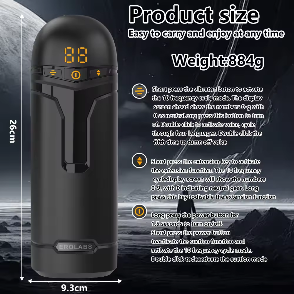 5 IN 1 App-gesteuerte Multifunktions Stimulationsgerät Masturbation mit 9 Vibrations & Saugmodi