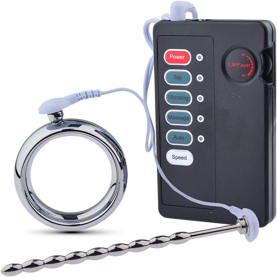 Elektroschock Penisring Eicheltrainer Stimulator mit 5 Einstellbare Geschwindigkeiten