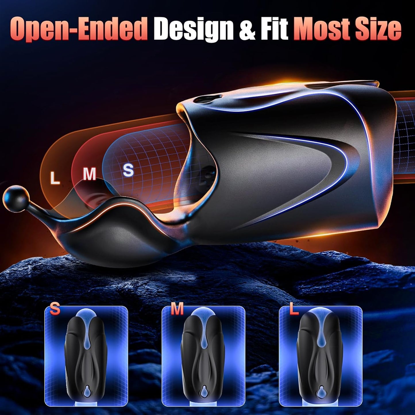 Elektrischer Masturbationsbecher Penistrainer Vibrator Trainer mit 10 Vibrationsmodi