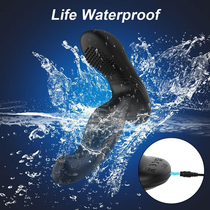 Analplu Vibrator  Prostata Massagegerät mit 9 Schwing und Vibrationsmodi