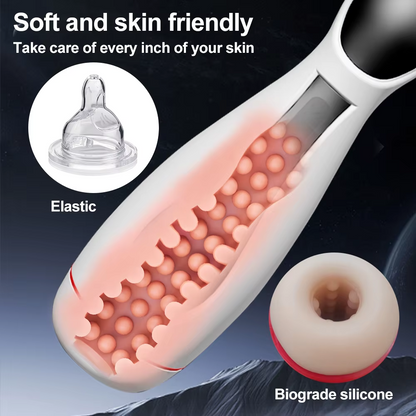Automatische Masturbator Blowjob Penistrainer mit 10 Vibrationsmodi