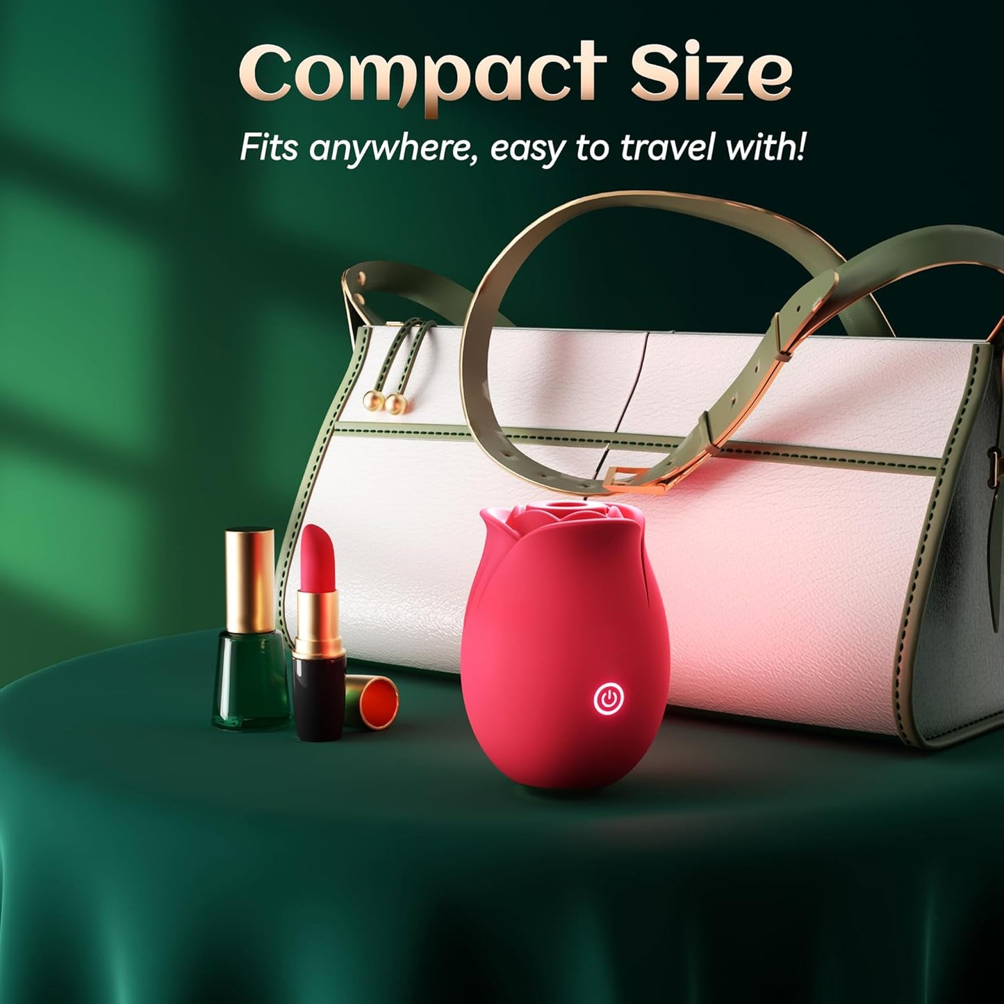 Rose Saugvibrator G-Punkt Vibrator Klitorisstimulator mit 9 Saugaufsätzen