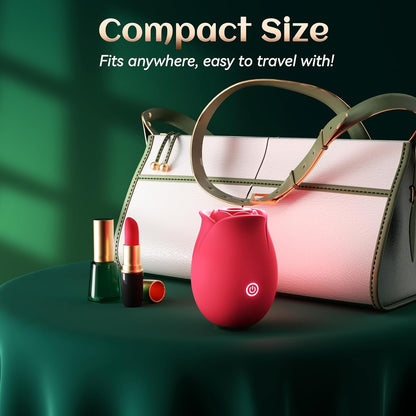 Rose Saugvibrator G-Punkt Vibrator Klitorisstimulator mit 9 Saugaufsätzen