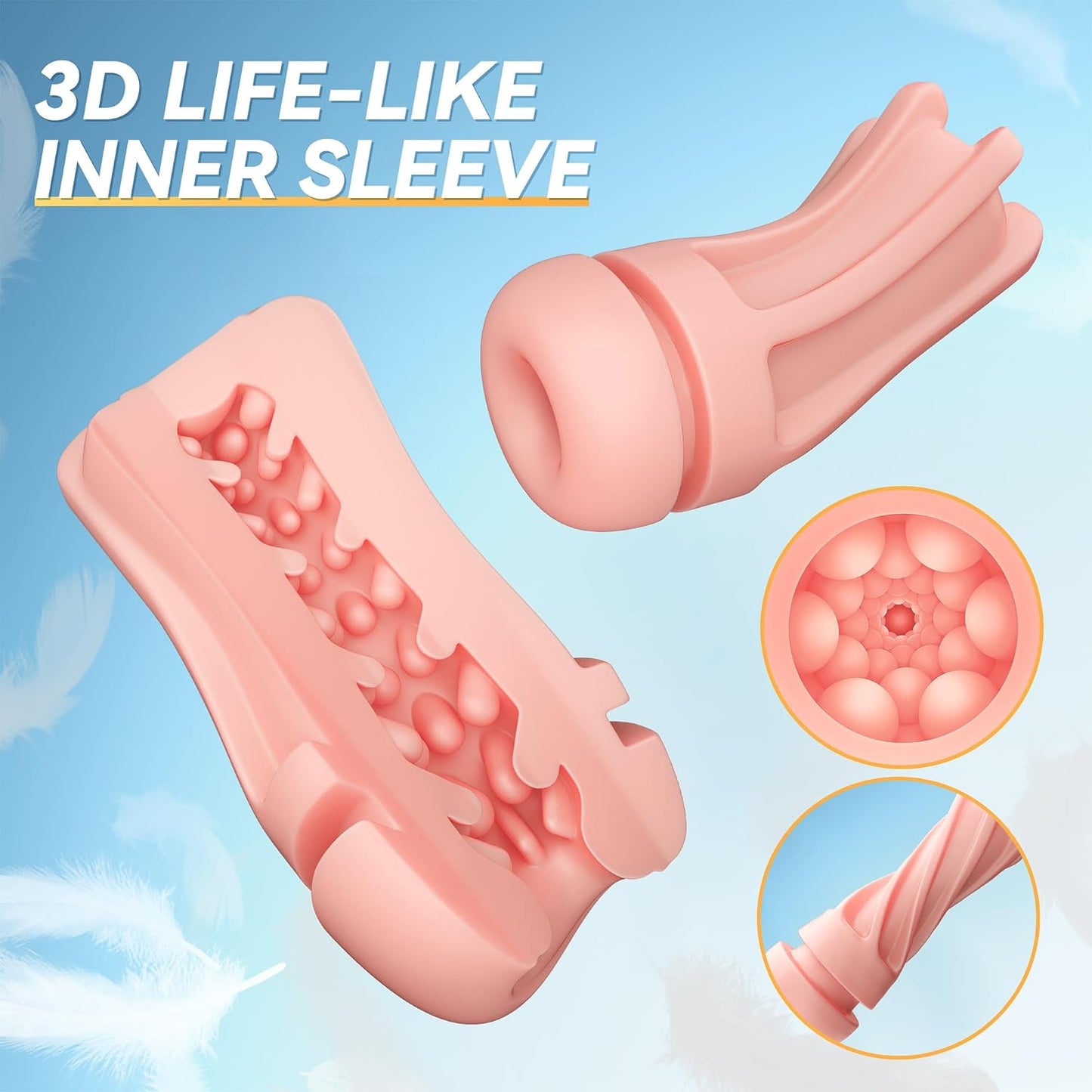 KI-interaktiver Saugmasturbator Penis Stroker Sexmachine mit 7 Vibrations und Saugmodi