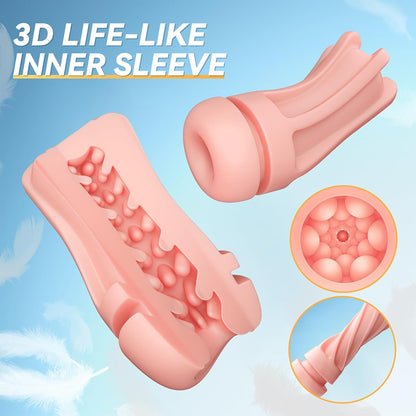 KI-interaktiver Saugmasturbator Penis Stroker Sexmachine mit 7 Vibrations und Saugmodi