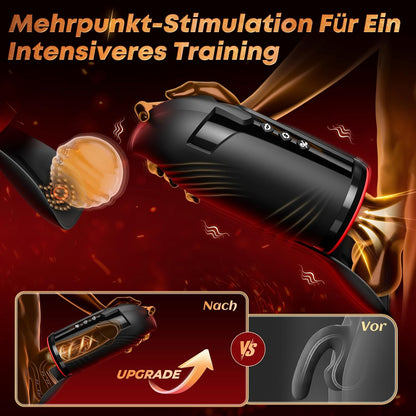 360° Spin Eicheltrainer Penisvibrator Masturbator mit 10 Saug und Vibrationsmodi