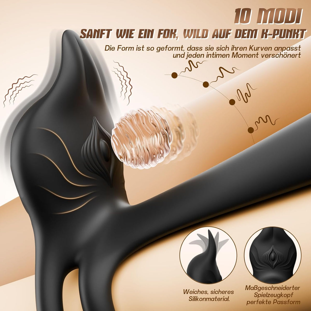 3 IN 1 Doppelte Penis Trainer Vibrator Klitoris Stimulator Cock Ring mit 10 Modi