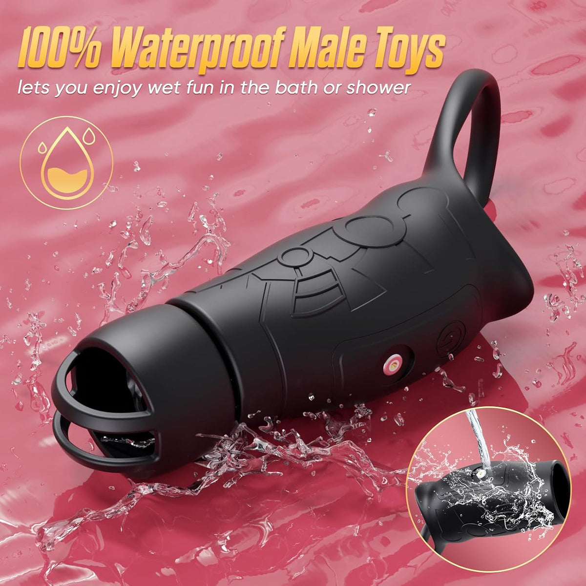 Cockring Penishüllen Vibrator Training-Extender Masturbator mit 10 Vibrationsmodi