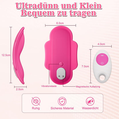 Tragbare Mini Vibrator Klitoris Stimulator mit 11+5 Vibrationsmodi