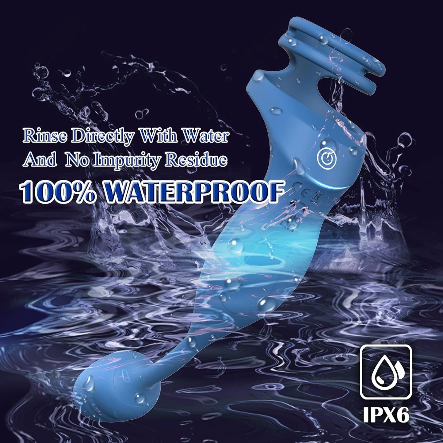 Analvibratoren Prostatamassagegerät Stimulator Penisring mit 10 Vibrationsmodi