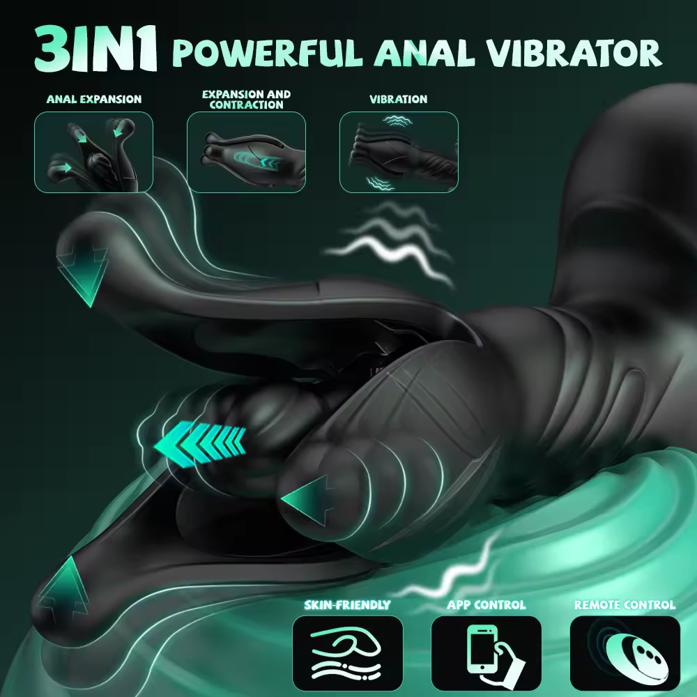 Spannungs-Schock Flapping Stoß Buttplug Analvibrator Prostatamassagegerät