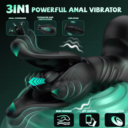 Spannungs-Schock Flapping Stoß Buttplug Analvibrator Prostatamassagegerät