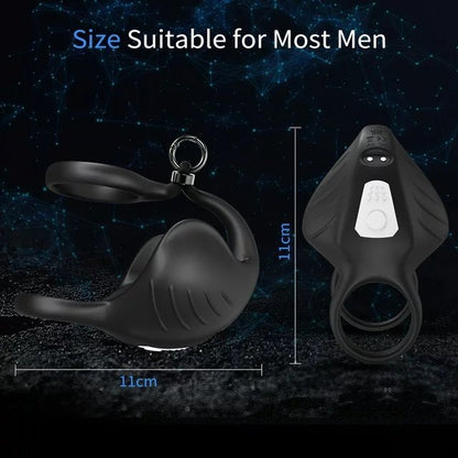 Hodenmassagegerät Penistrainer Vibrator Stimulator Masturbator mit 9 Vibrationsmodi