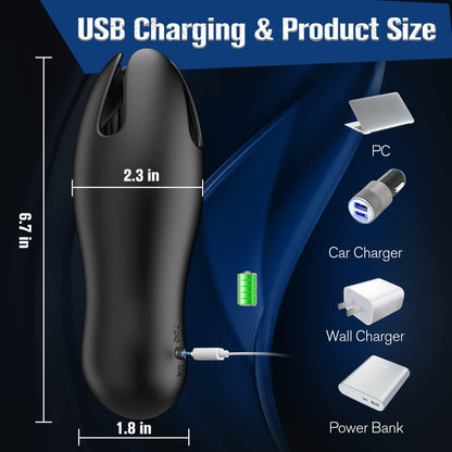 Halbverhüllter Penis Trainer Vibrator Eichelstimulator mit 10 Vibrationsmodi