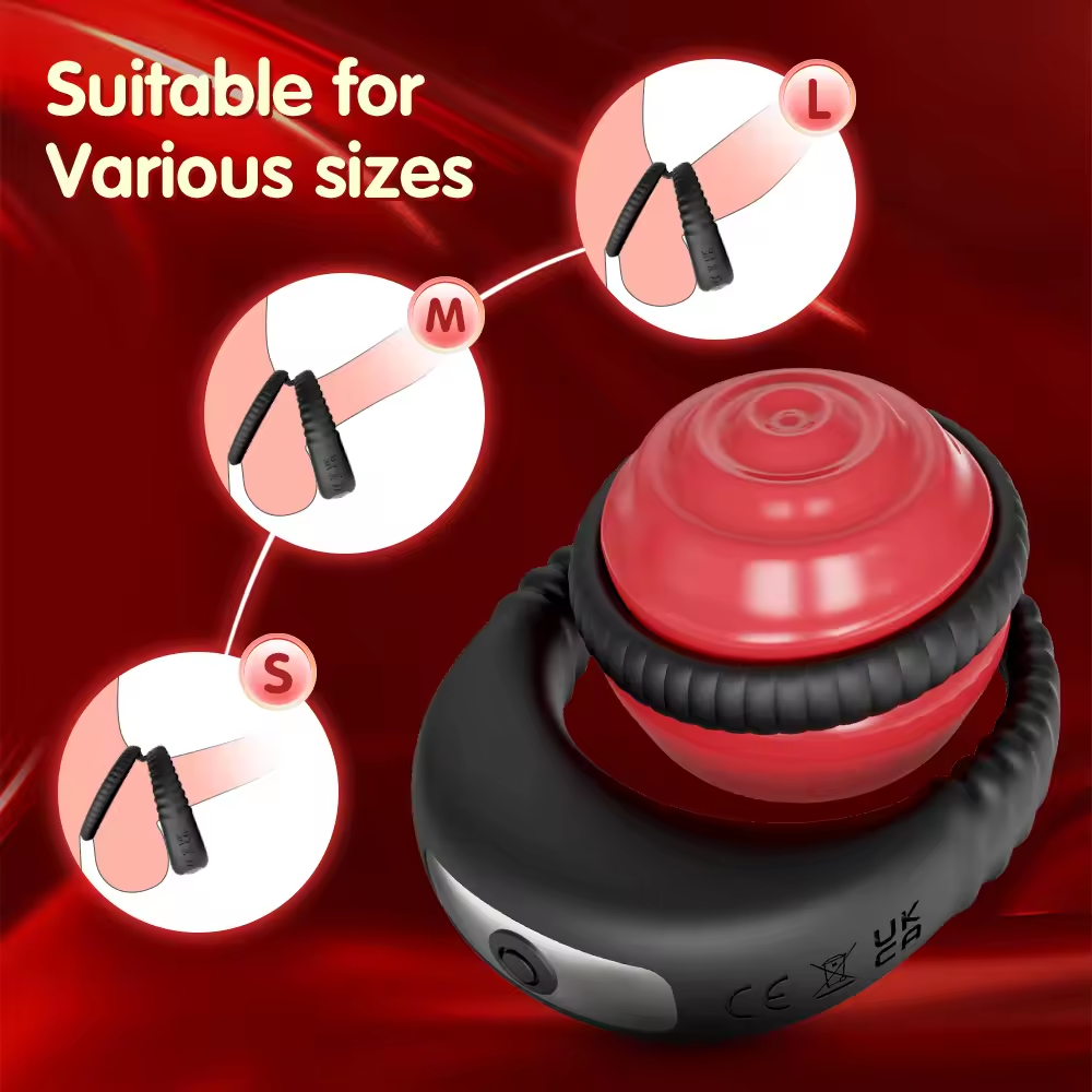 2 IN 1 Dubbele Cockring Penis Vibrator Stimulator mit 10 Vibrationsfrequenzen