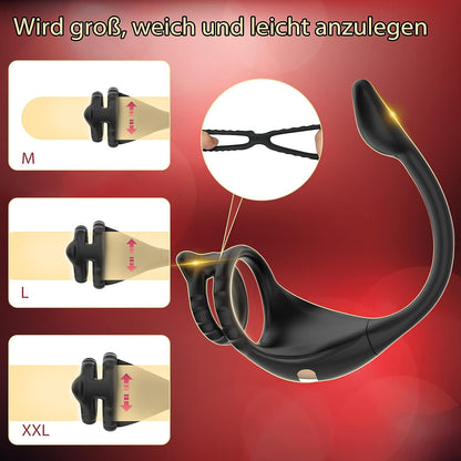 APP Steuerung Penisring Prostate Massager Anal Vibrator mit 10 Vibrationsmodi