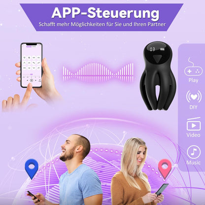 Elektrischer Eicheltrainer Penis Vibrator Stroker mit 10 Vibrationen