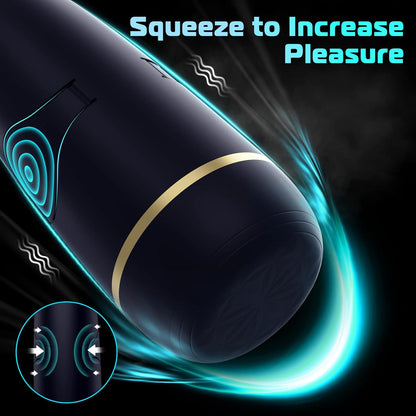 Automatischer Masturbator Penis Stroker Taschenmuschi mit 10 Vibrationsmodi