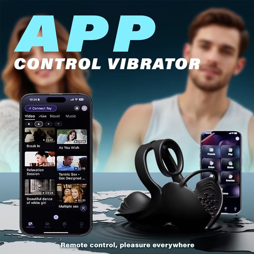 360° Hoden Vollabdeckungsstimulator Penistrainer Vibrator mit 9 Vibrations & Heizmodi