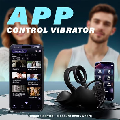 360° Hoden Vollabdeckungsstimulator Penistrainer Vibrator mit 9 Vibrations & Heizmodi
