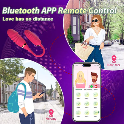 Doppelköpfiges Vibrator G-Punkt Analvibratoren mit 10 Vibrations und Dehnungsmodi