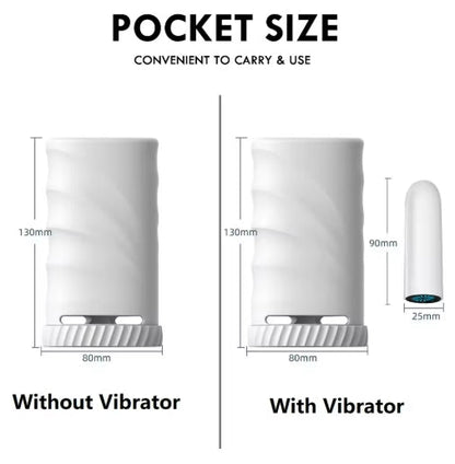 3 Pussy Passagen Realistischer Penis Eichel Stimulator Masturbator mit  10 Vibrationmodi