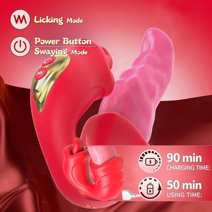 3 IN 1 Klitoris Vibrator G-Punkt Stimulator mit 10 Vibrations und Rotationsmodi