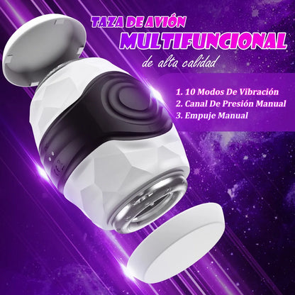 Elektrischer Masturbator  Automatischer Penis Training Vibrator mit 10 Vibrationsmodi