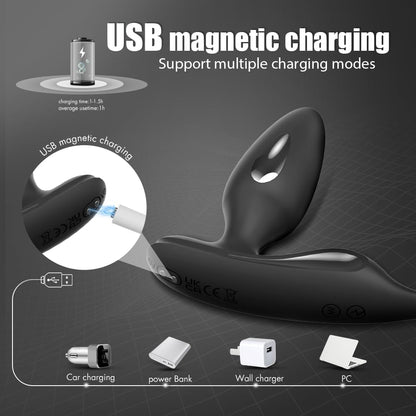 E-stim Anal Vibrator Penisringe Prostata Stimulator mit 9 Vibration & 5 Elektroshockmodi