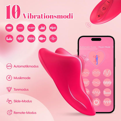 APP Fernbedienung Butterfly Vibrator Klitoris Erotisches Stimulator mit 10 Vibrationsmuster