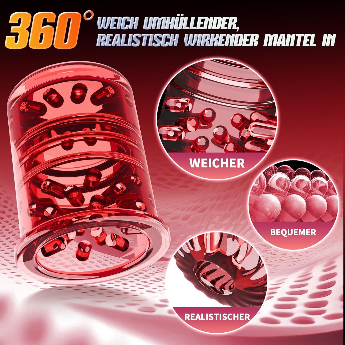 LCD-Display Blowjob Taschenmuschi Masturbator mit 9 Teleskopfunktion & Rotierend & Saugen