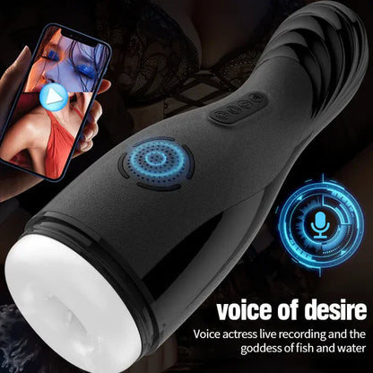 Smart Masturbator Stroker Blowjob Sexmaschine mit 5 Peristaltik und 10 Vibrationsmodi