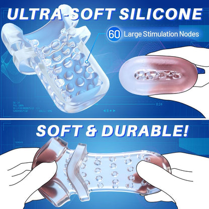 Automatischer Masturbator Pocket Pussy Stroker Machine mit 3 Vibrations und 9 Saugmodi