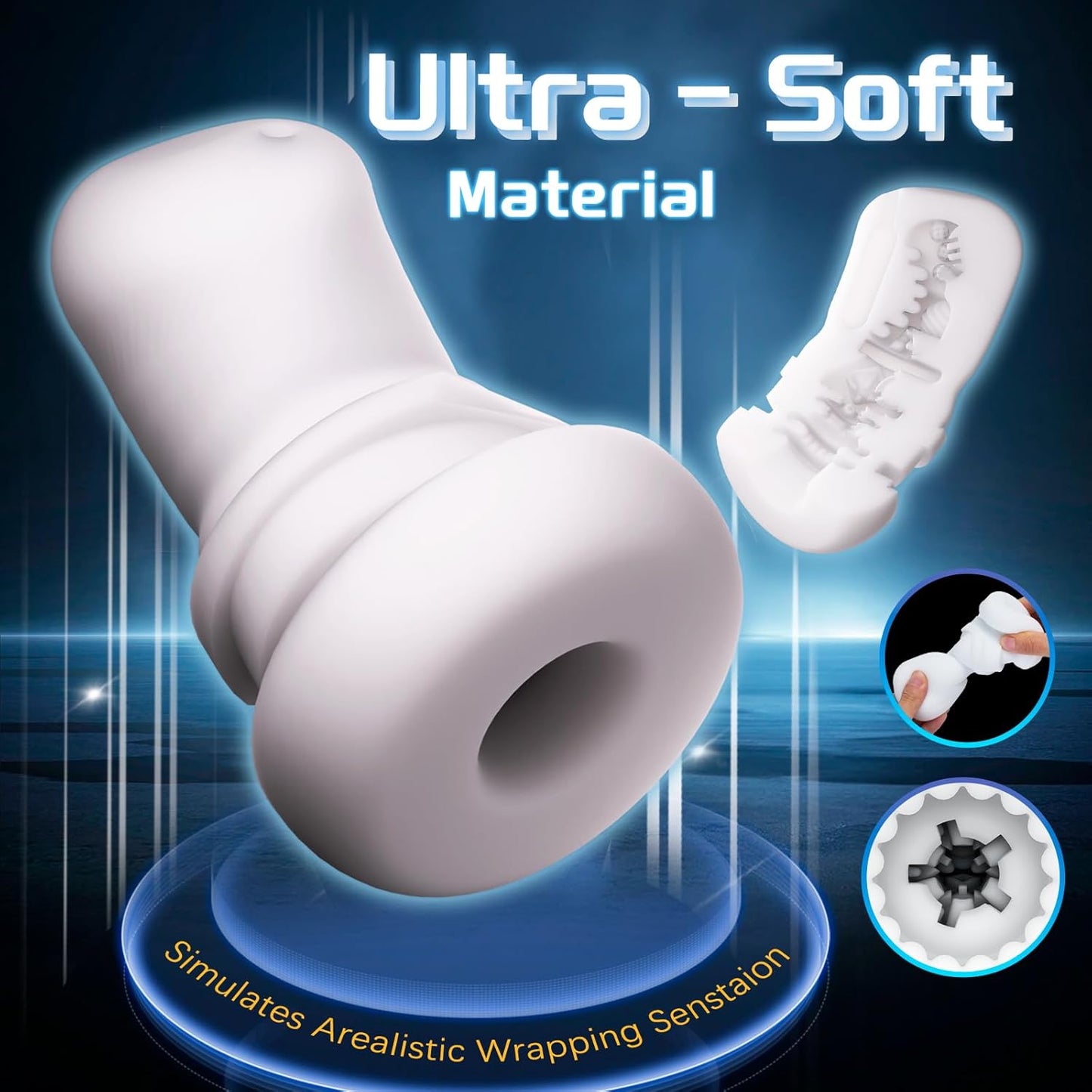 6 IN 1 Verbesserter Automatischer Masturbator Sexmahine mit 6 Vibrations & 4 Saugmodi