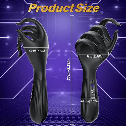 LED-Anzeige Penis Trainer Massagegerät Masturbator mit 10 Vibrationsmo