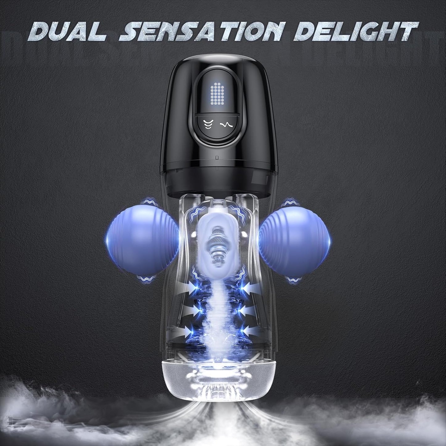 App-gesteuerte Masturbator Vakuumpumpe mit 5 Saug und 9 Vibrationsmodi
