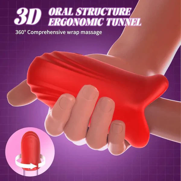 App-gesteuerter Oral Masturbator Penistrainer Blowjob mit 9 Vibrationsstufen