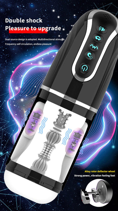 App Steuerung Elektrischer Masturbator Blowjob Simulator mit 6 Vibration & Saugen