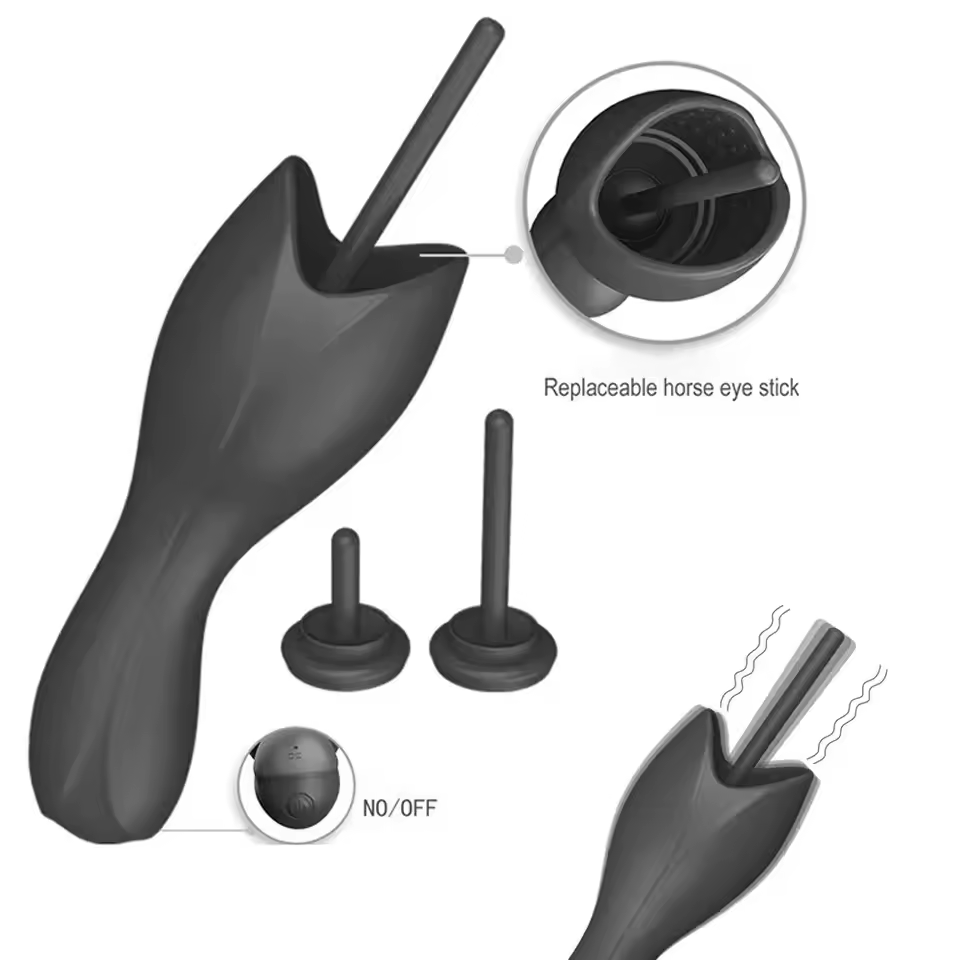 Eichel Stimulator Dilator Harnröhre Penistrainer Vibrator mit 10 Vibrationsmodi
