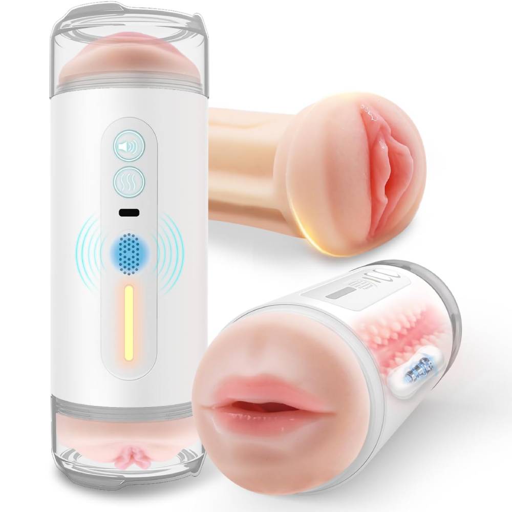 10 IN 1 Automatischer Masturbator Taschenmuschi Blowjob mit 10 Vibrationsmodi